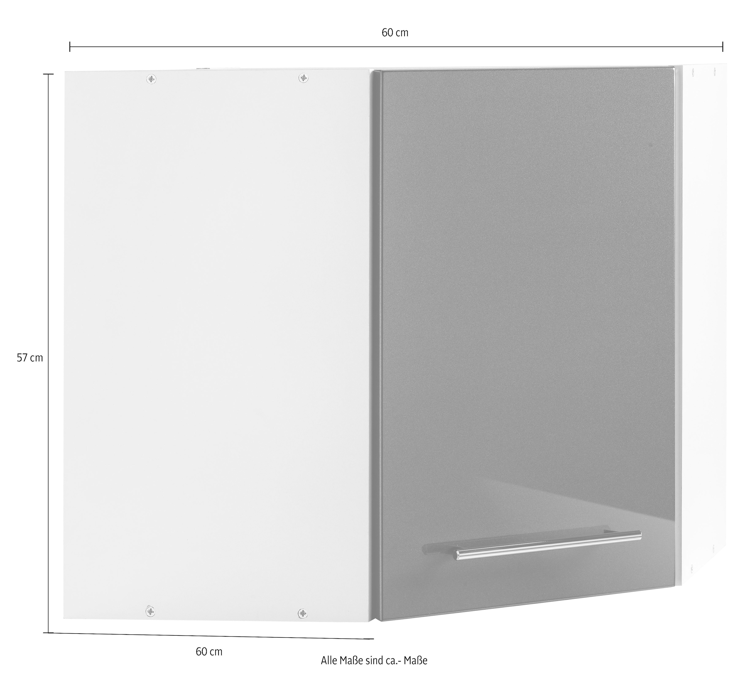 KOCHSTATION Eckhängeschrank »KS-Trient«, 60 cm breit