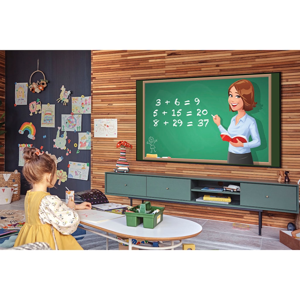 Samsung QLED-Fernseher »GQ55Q60AAU«, 138 cm/55 Zoll, 4K Ultra HD, Smart-TV, Quantum HDR-Quantum Prozessor 4K Lite-100% Farbvolumen-Contrast Enhancer