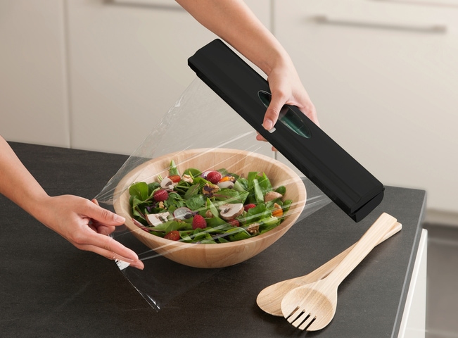 WENKO Folienspender »Modell Perfect-Cutter«, für Folienrollen bis 33 cm Breite, für Alufolien und Frischhaltefolien