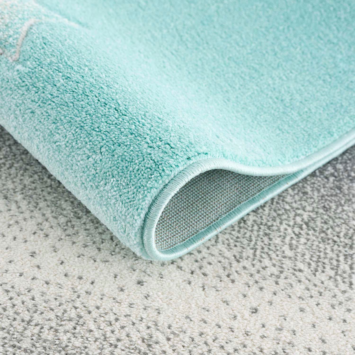 Carpet City Kinderteppich »Bueno Kids 9378«, rechteckig, 11 mm Höhe, Spielteppich, Löwe, Boot, 3D-Effekt, Weicher Flor, Pflegeleicht