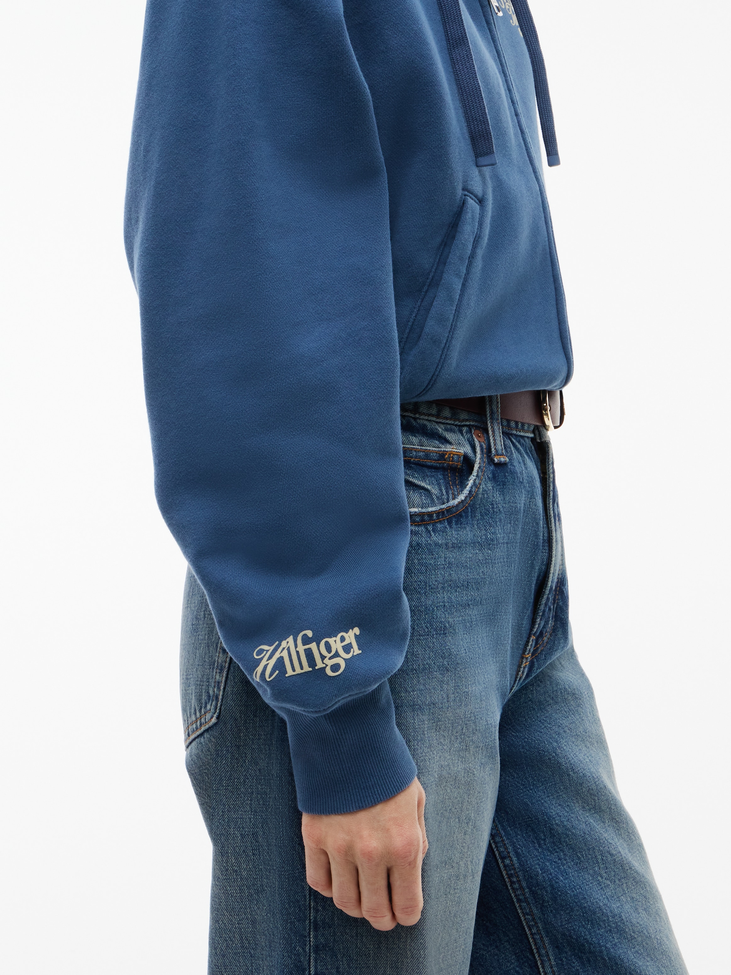 Tommy Hilfiger Sweatjacke »STUDIO TOMMY ZIP-UP HOODIE SWT« Baumwolle