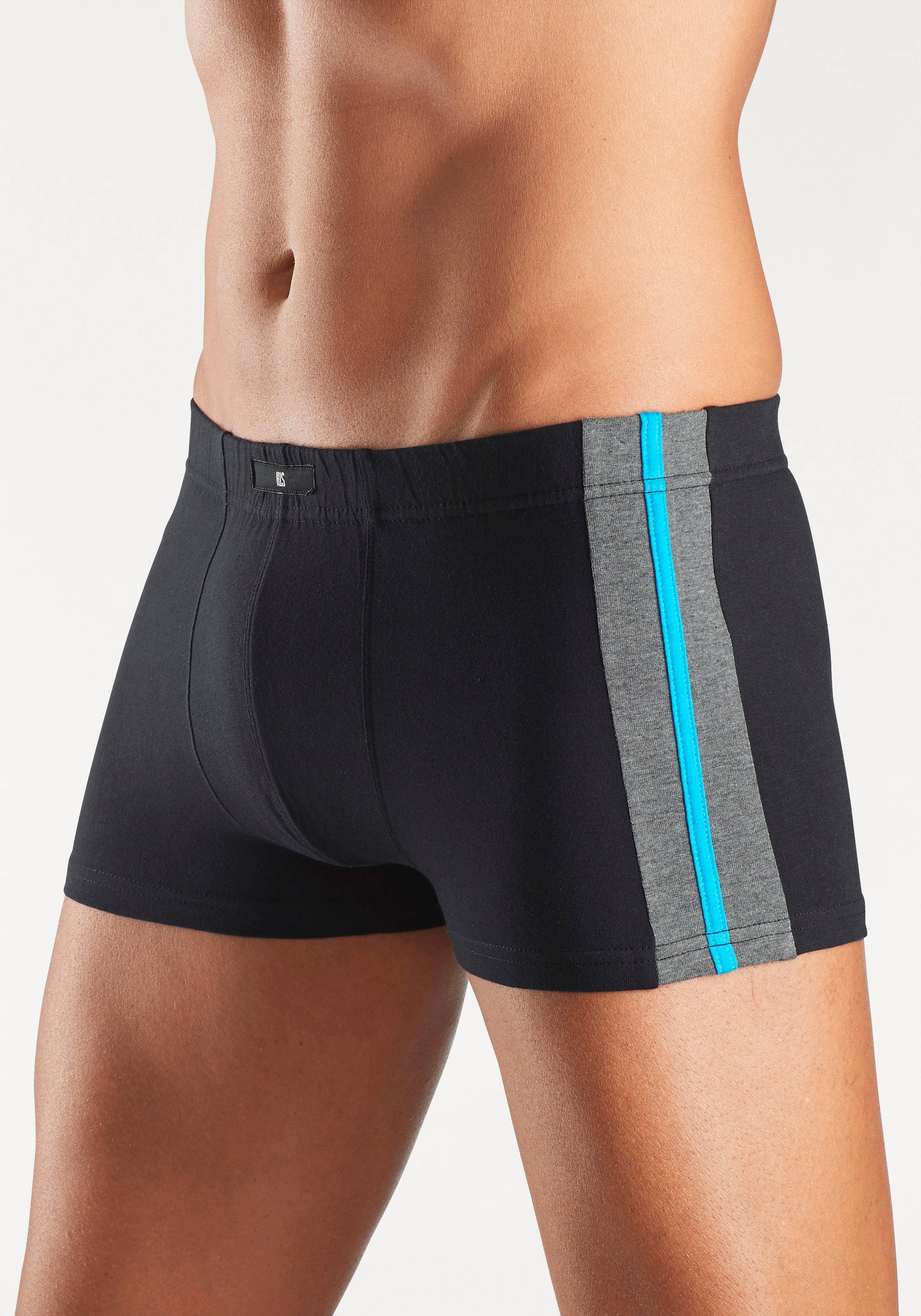 H.I.S Boxer »Boxershorts für Herren«, (Packung, 3 St.), mit Colorblocking