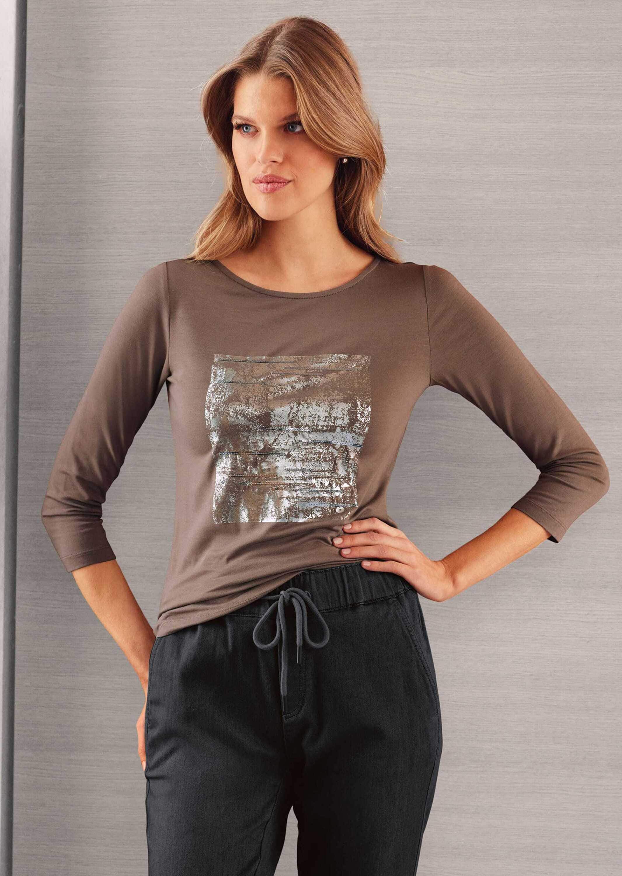 MADELEINE 3/4-Arm-Shirt »Shirt Bedrucktes Jersey-Shirt mit 3/4-Ärmeln«