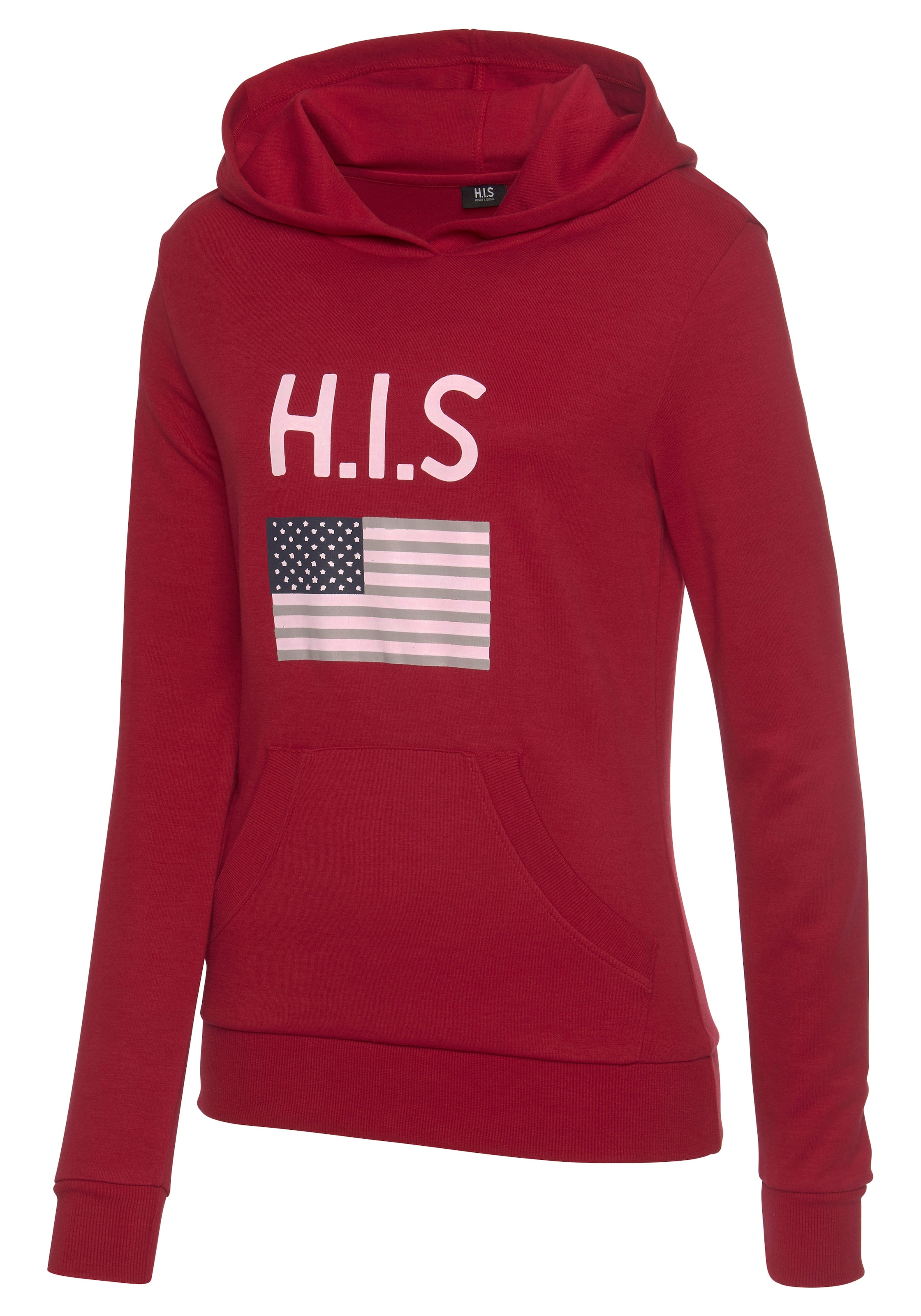 H.I.S Kapuzensweatshirt, mit Logodruck und Kängurutasche, Loungeanzug, Hoodie