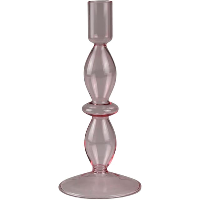 AM Design Kerzenständer »Kerzenhalter mit kunstvollen Ausbuchtungen«, (1 St.),  Stabkerzenhalter aus Glas, Dekoobjekt bei OTTO
