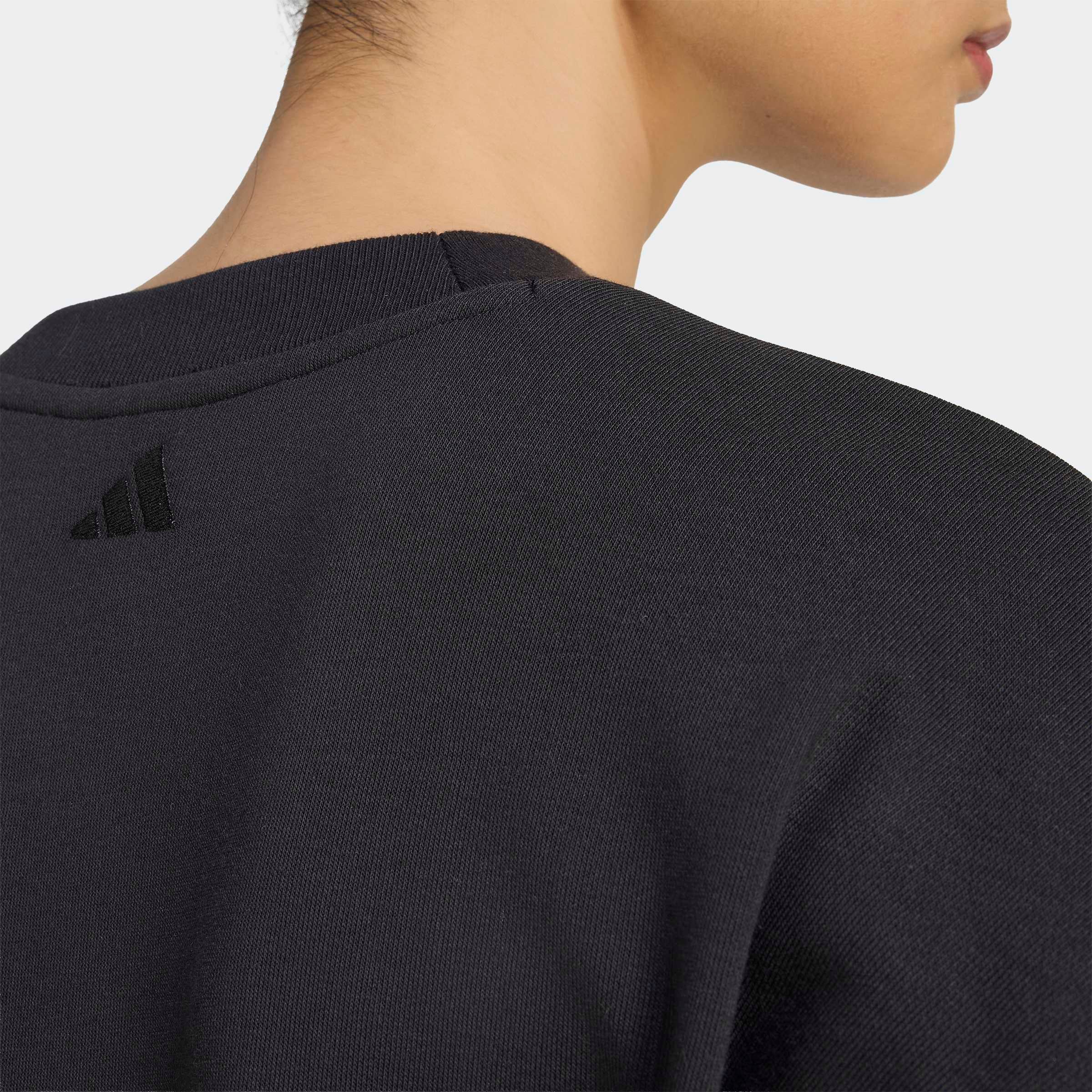 adidas Sportswear Sweatshirt »W SAT CRW«, mit V-Ausschnitt, ohne Verschluss, in normaler Länge
