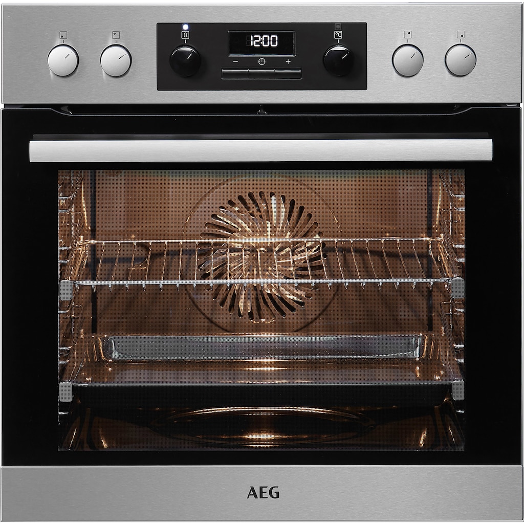 AEG Induktions Herd-Set »EEB331010M«, EEB331010M, mit Backauszug, Hob²Hood - Funktion