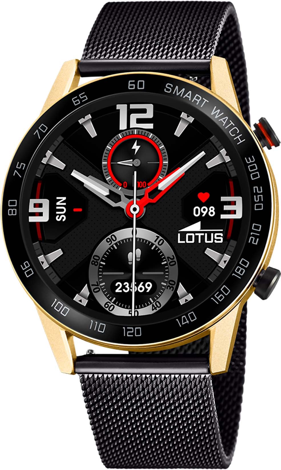 Lotus Smartwatch »50019/1«, Armbanduhr, Herrenuhr, Edelstahlarmband, Schrittzähler, Geschenkidee)