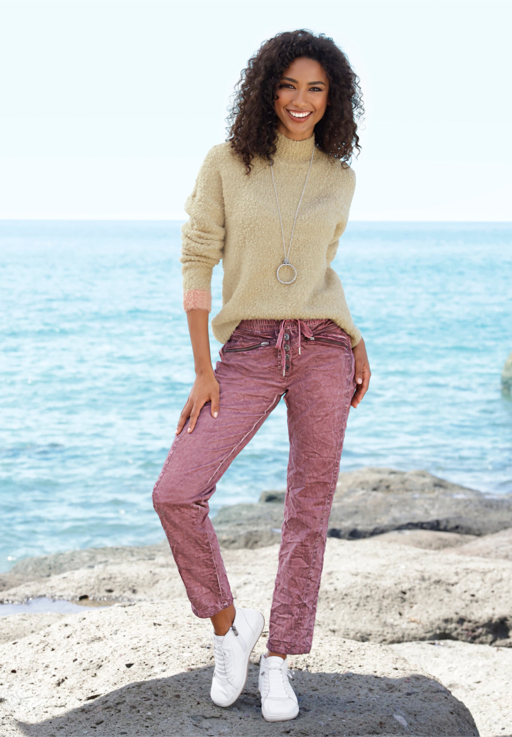 heine Schlupfhose »Hose Schlupfhose aus Crinkle-Ware«