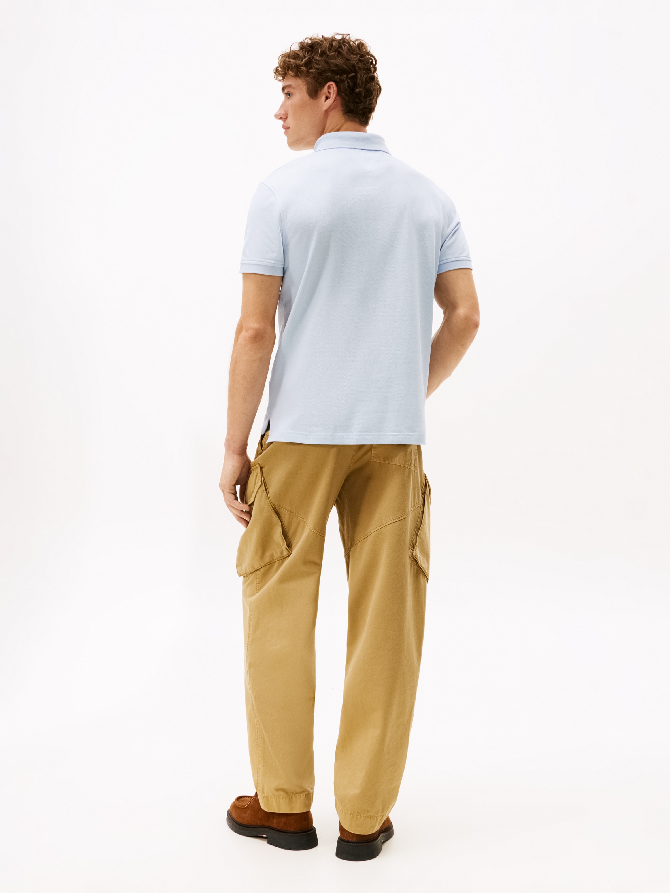 Tommy Hilfiger Poloshirt »1985 REGULAR POLO mit Kontraststreifen und Knopfleiste« unifarben, sportlich, regular fit, Baumwollmix, Polokragen