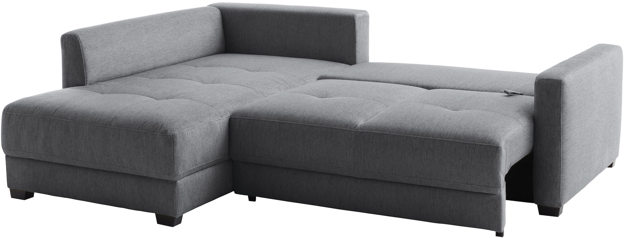 Mr. Couch Ecksofa »Pierre, L-Form mit BoxSpring« Mit Boxpring-Taschenfederkern