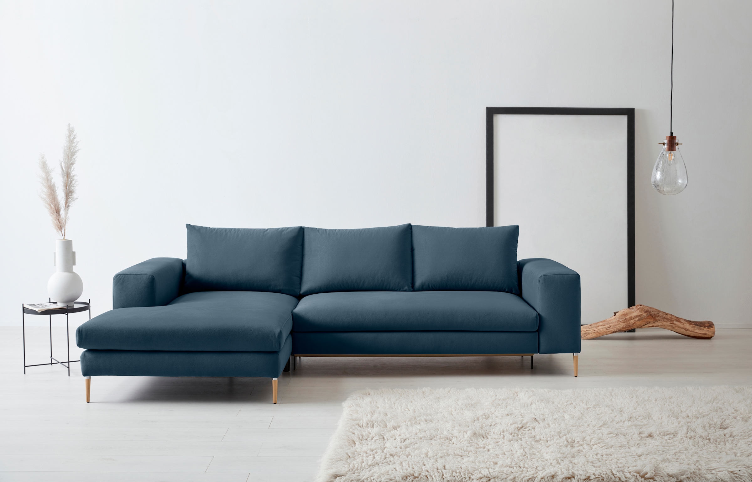 OTTO products Polsterecke »Finnja, softer, legerer Sitzkomfort, bequem, zeitloses Design, L-Form«