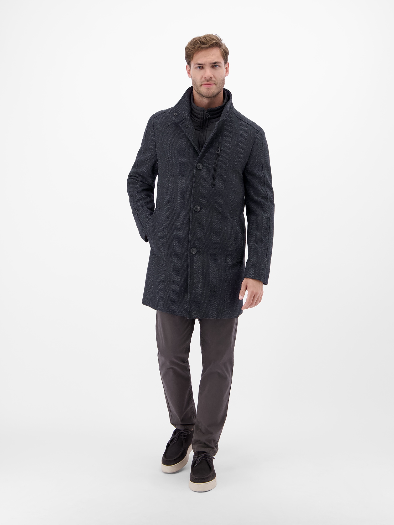 LERROS Wollmantel »Herren-Mantel in Wolloptik«