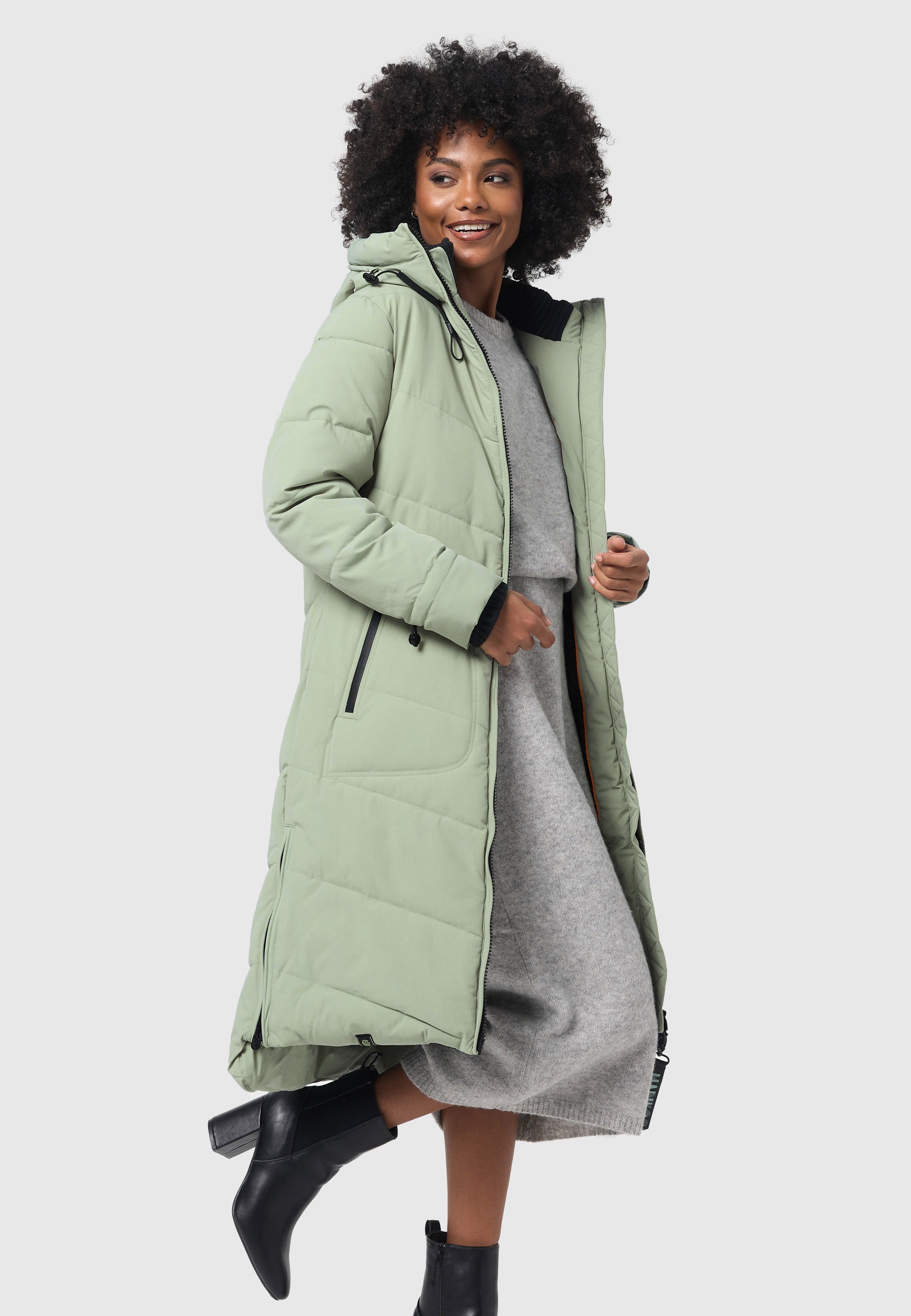 Marikoo Winterjacke »Marikoo Benikoo Damen lange Winterjacke B949«