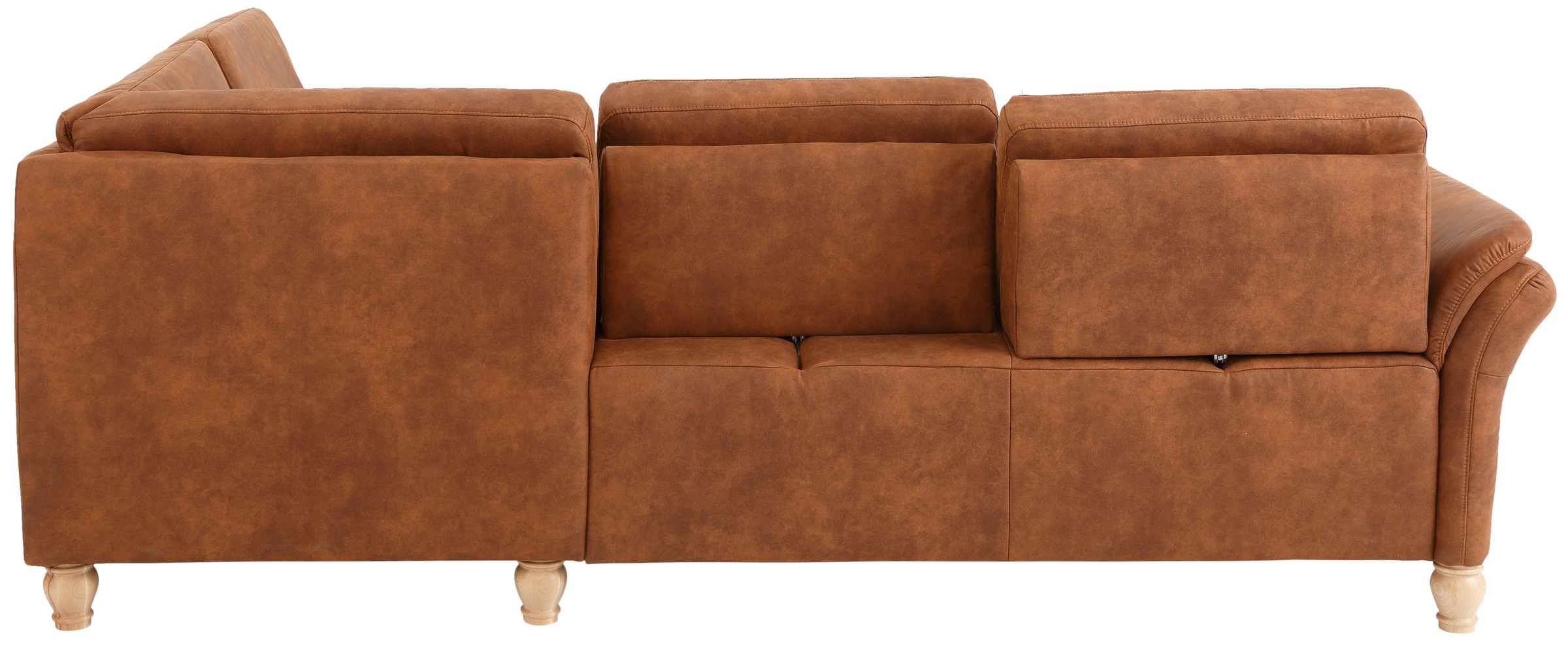 Home affaire Ecksofa »Palace L-Form«, incl. Sitztiefenverstellung, wahlweise mit Bettfunktion und Stauraum