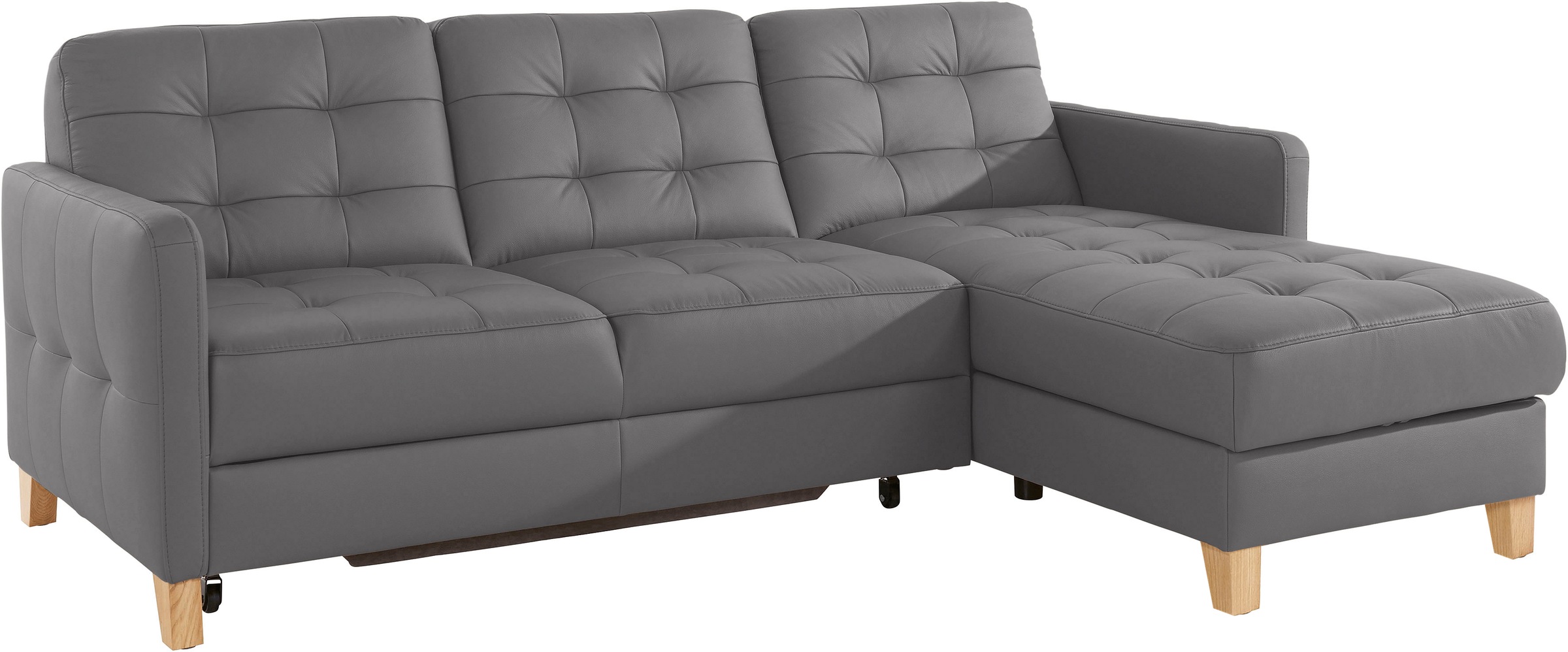 exxpo - sofa fashion Ecksofa »Elio, kompakt und komfortabel, bequem und zeitloses Design, L-Form«, wahlweise mit Bettfunktion