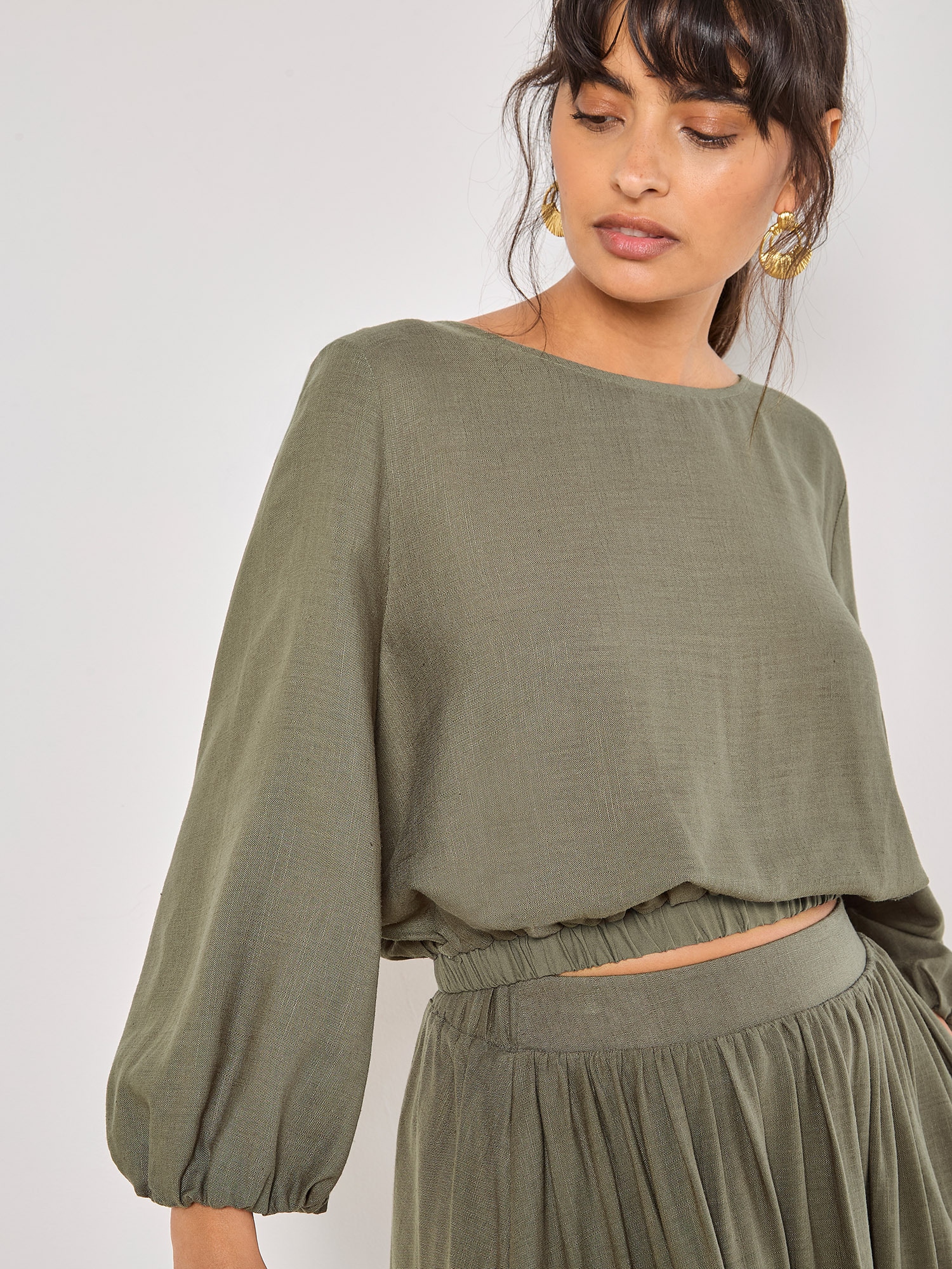 Apricot Klassische Bluse »Bluse« mit Ballonärmeln