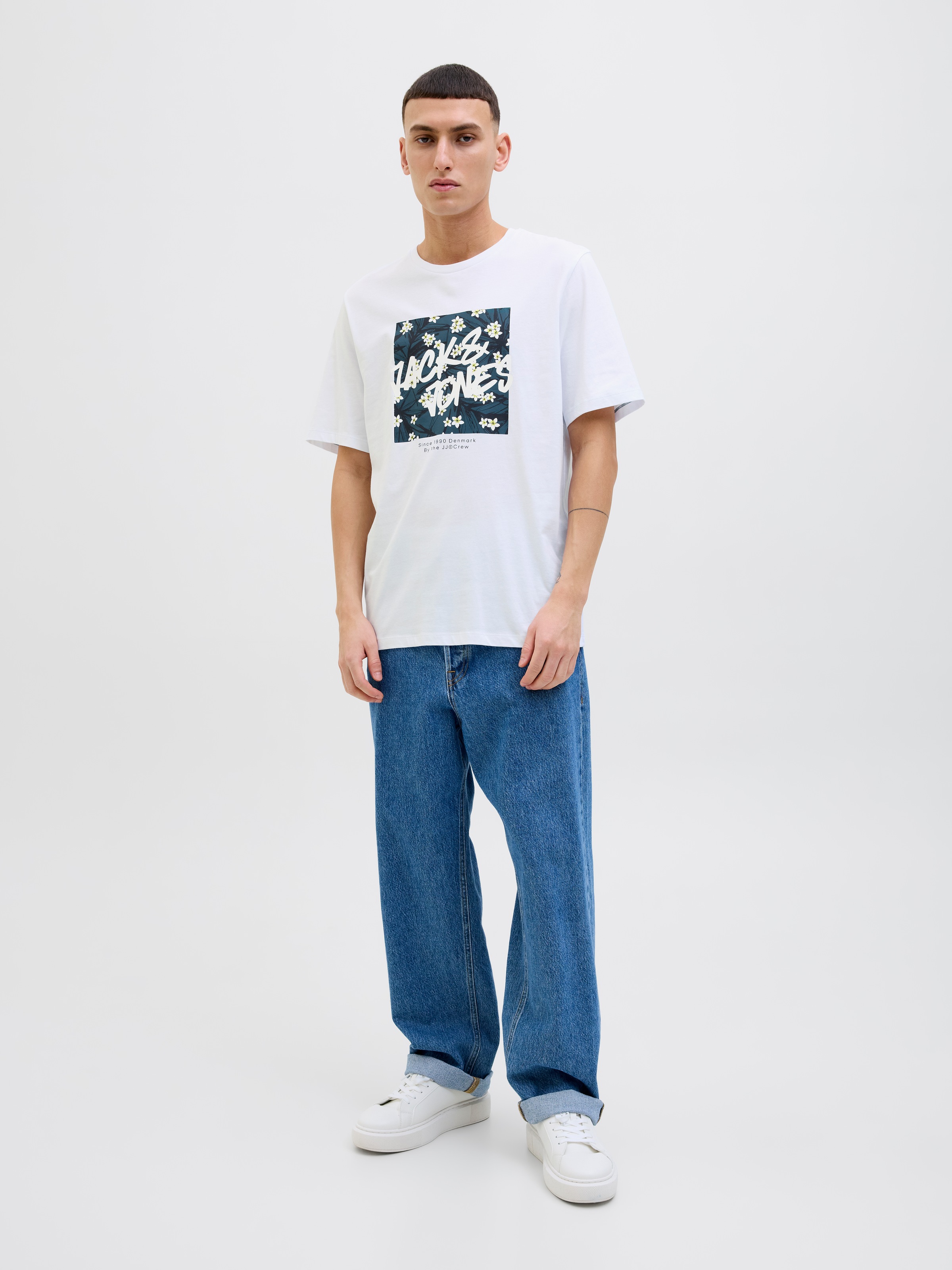 Jack & Jones Print-Shirt »JJHAWAII SHAPE TEE SS CREW NECK«