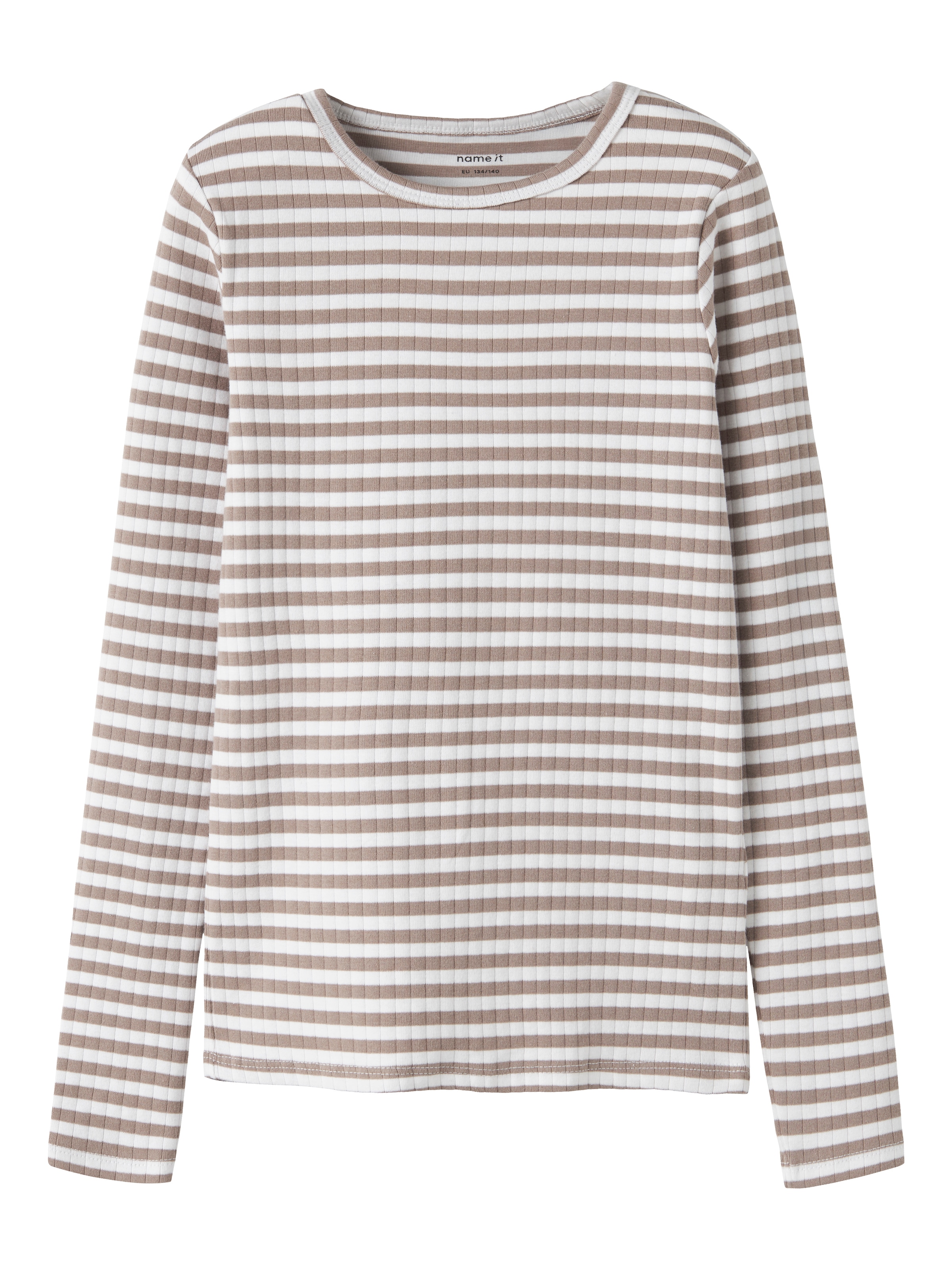 Name It Langarmshirt »NKFSURAJA XSL LS TOP NOOS« toller Ringel-Look in gerippter Qualität