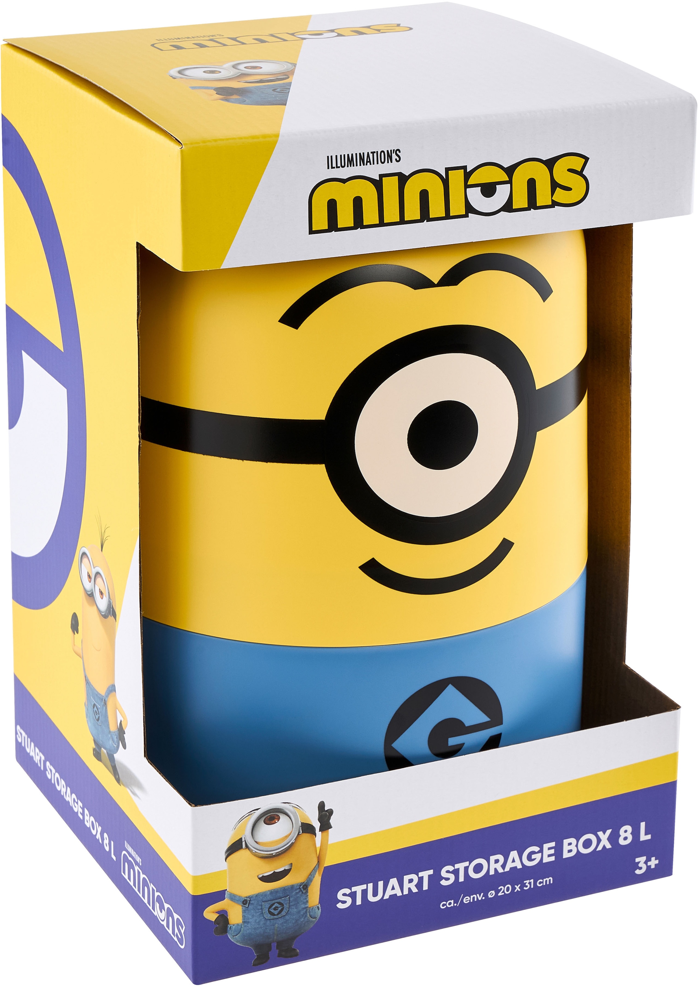 keeeper Aufbewahrungsbox »Stuart "minions" Aufbewahrungsdose 8L« keeeper mit Design aus "Ich einfach unverbesserlich"