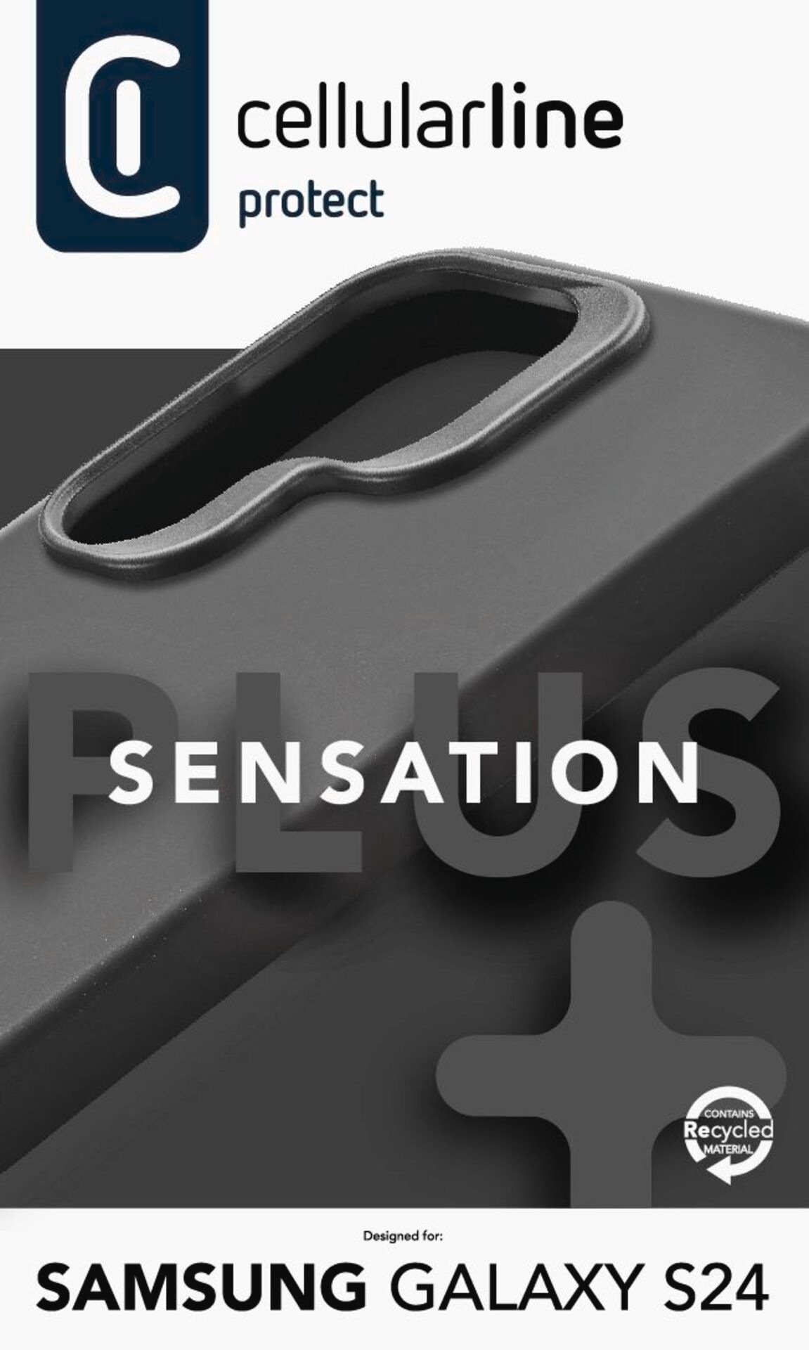 Cellularline Handyhülle »Sensation Case für Samsung Galaxy S24«, Handycover Backcover Schutzhülle Handyschutzhülle stoßfest kratzfest