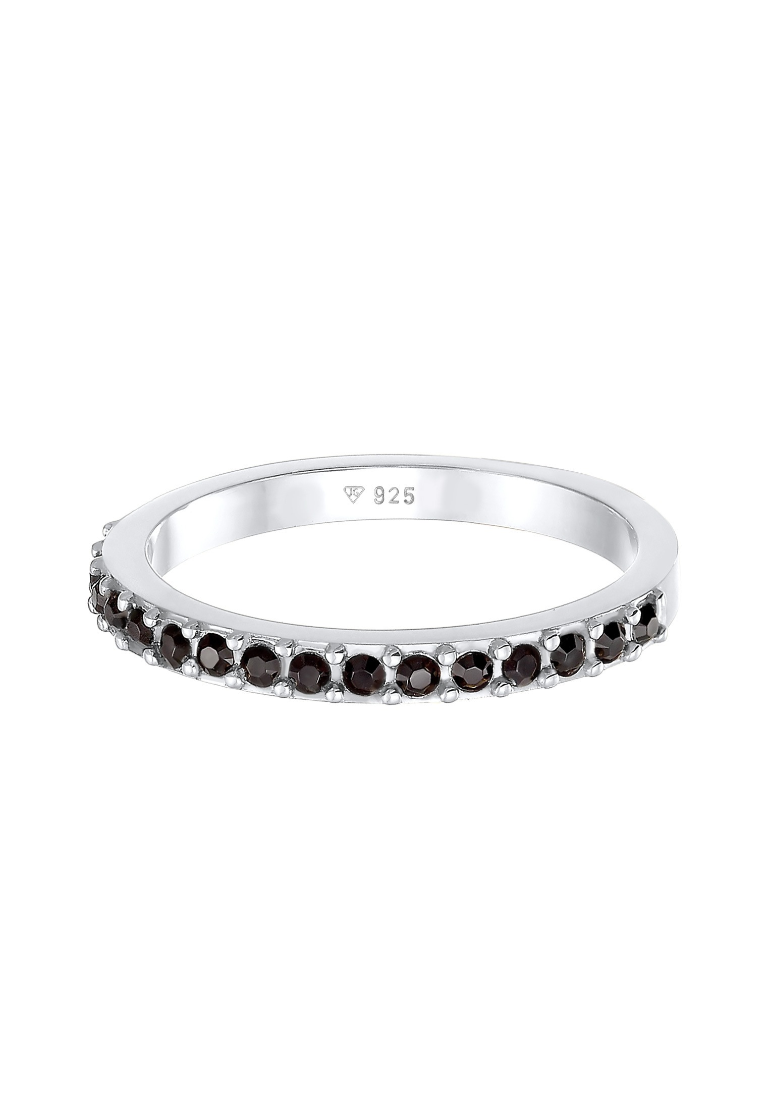 Elli Silberring »Ring Bandring Memoire Kristalle 925 Silber«