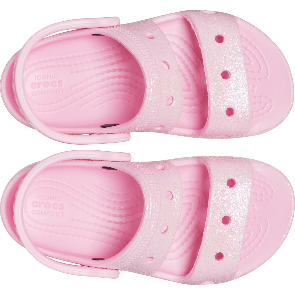 Crocs Badesandale »Classic Crocs Glitter Sandal T«, mit allover Glitzer