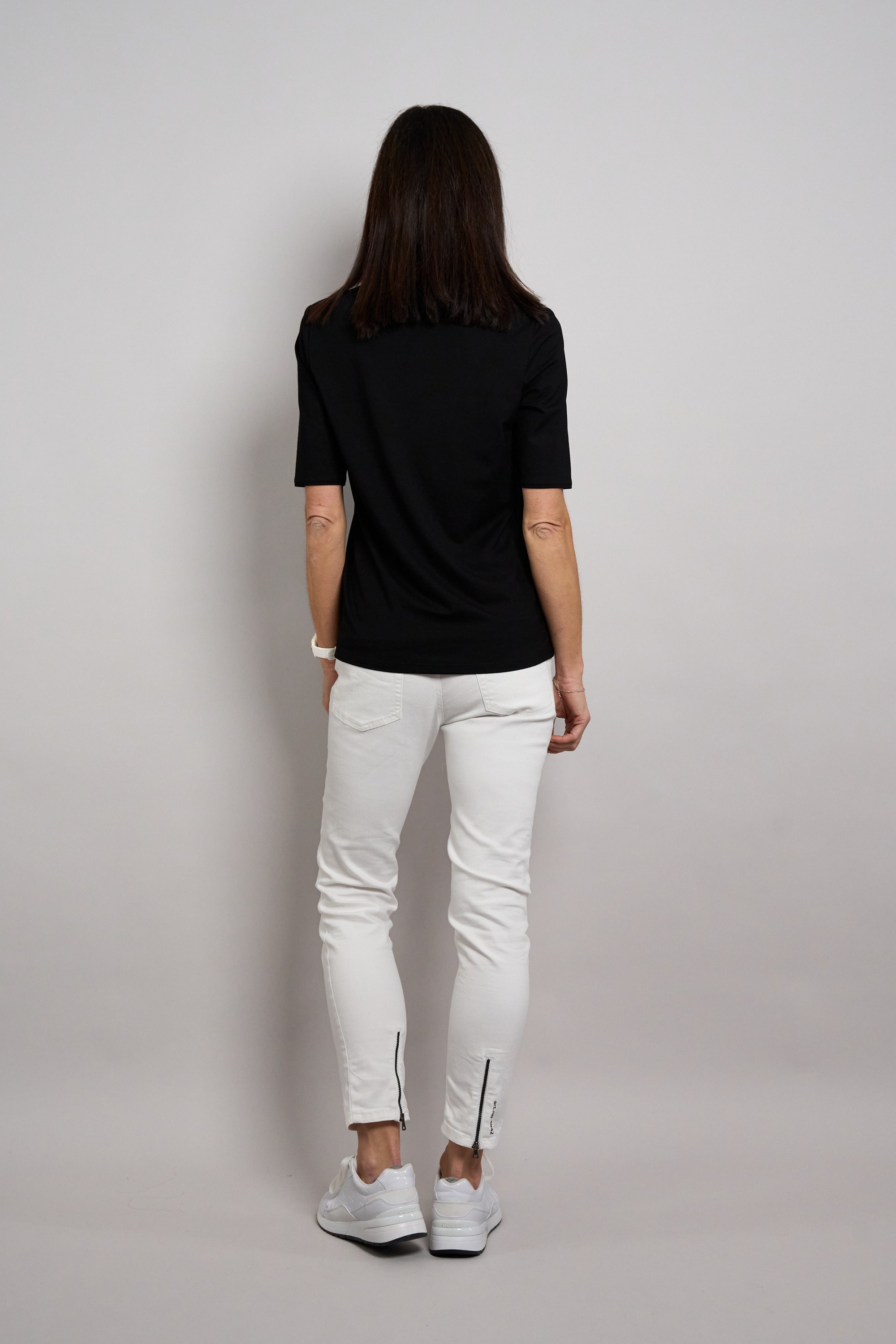 Seidel Moden V-Shirt mit Reißverschluss am Kragen - MADE IN GERMANY