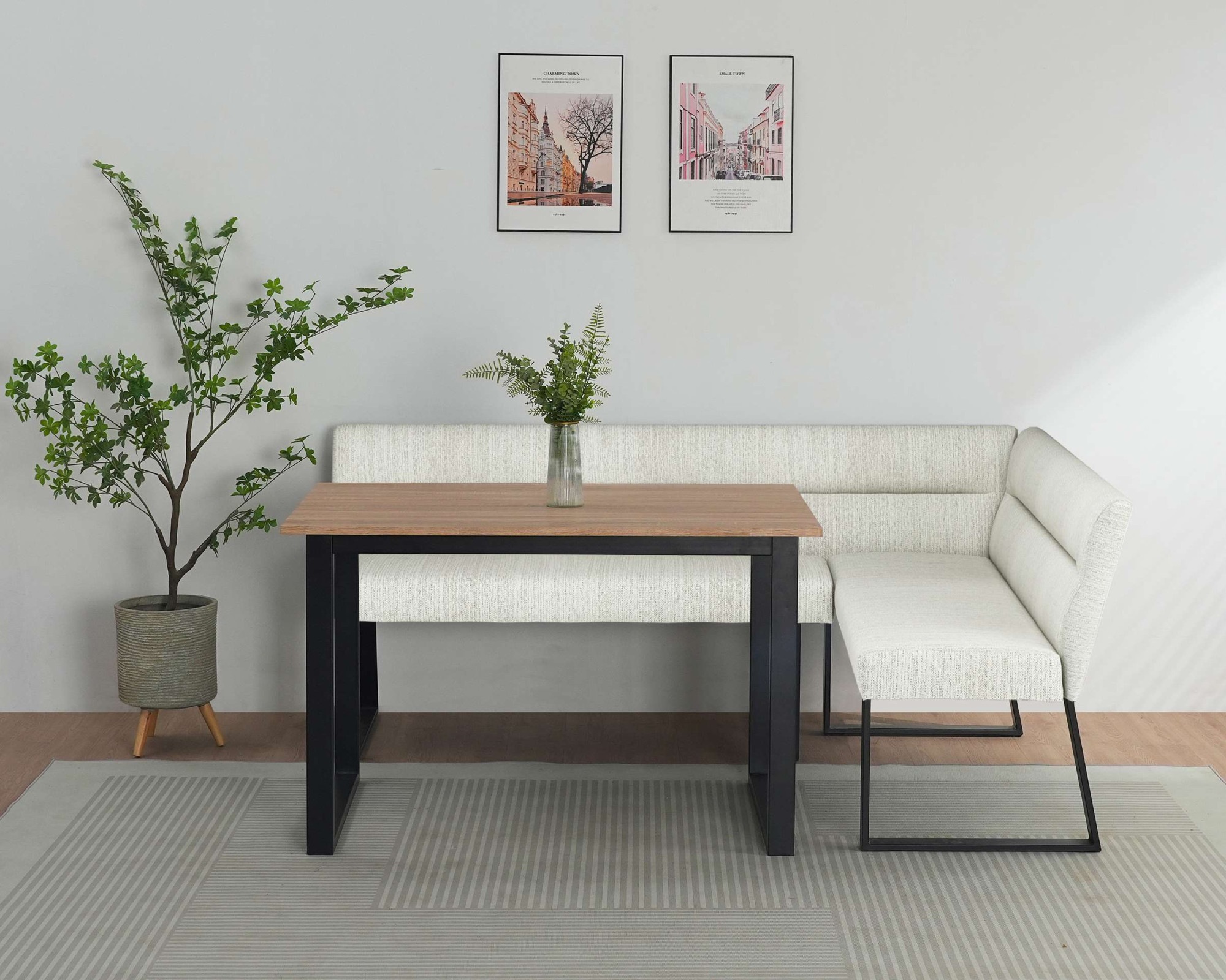 OTTO home Essbank »Ivanna« gepolsterte Rückenlehne und Sitzfläche