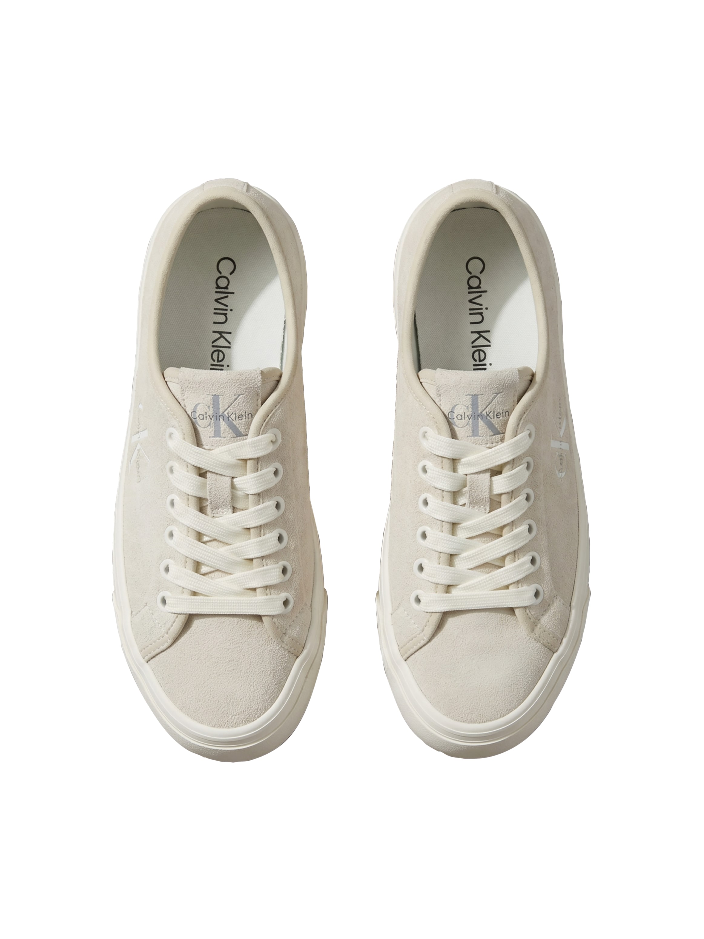 Calvin Klein Plateausneaker »VULC FLATF LACEUP SUEDE«  Freizeitschuh, Schnürschuh, Halbschuh mit seitlichem  Logoschriftzug
