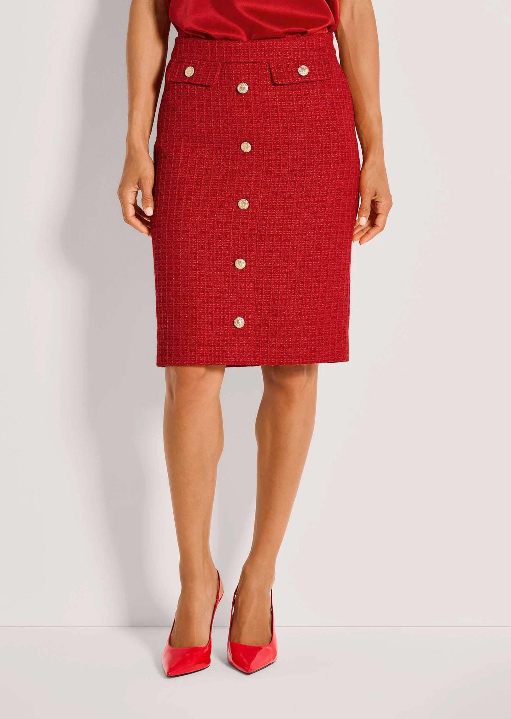 MADELEINE Sommerrock »Rock Schlanker Bleistift-Rock mit Glanz-Akzenten«