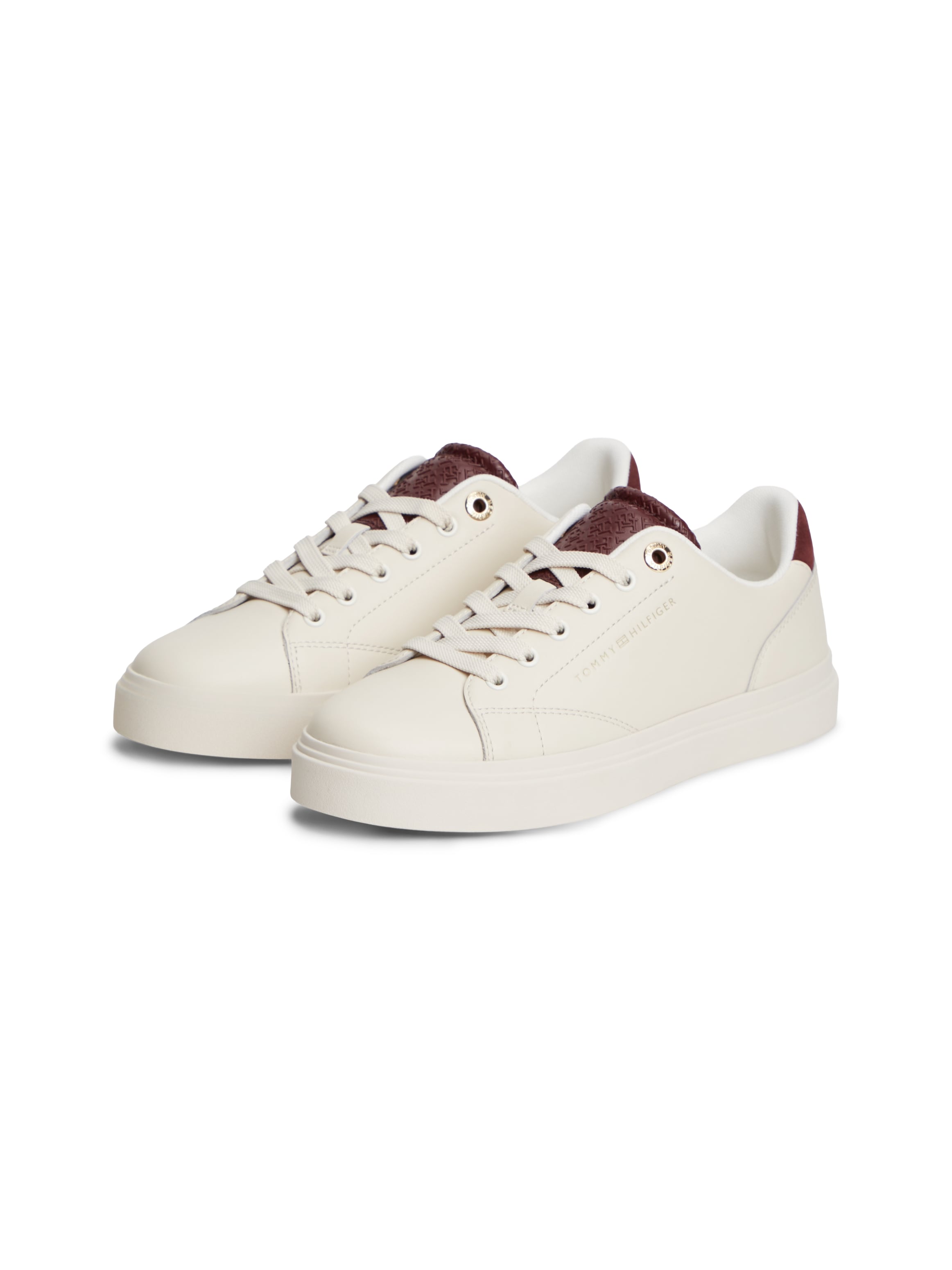Tommy Hilfiger Plateausneaker »TH FEMININE CUPSOLE MONOGRAM«  Freizeitschuh, Halbschuh, Schnürer, Logoprägung an der Schuhzunge