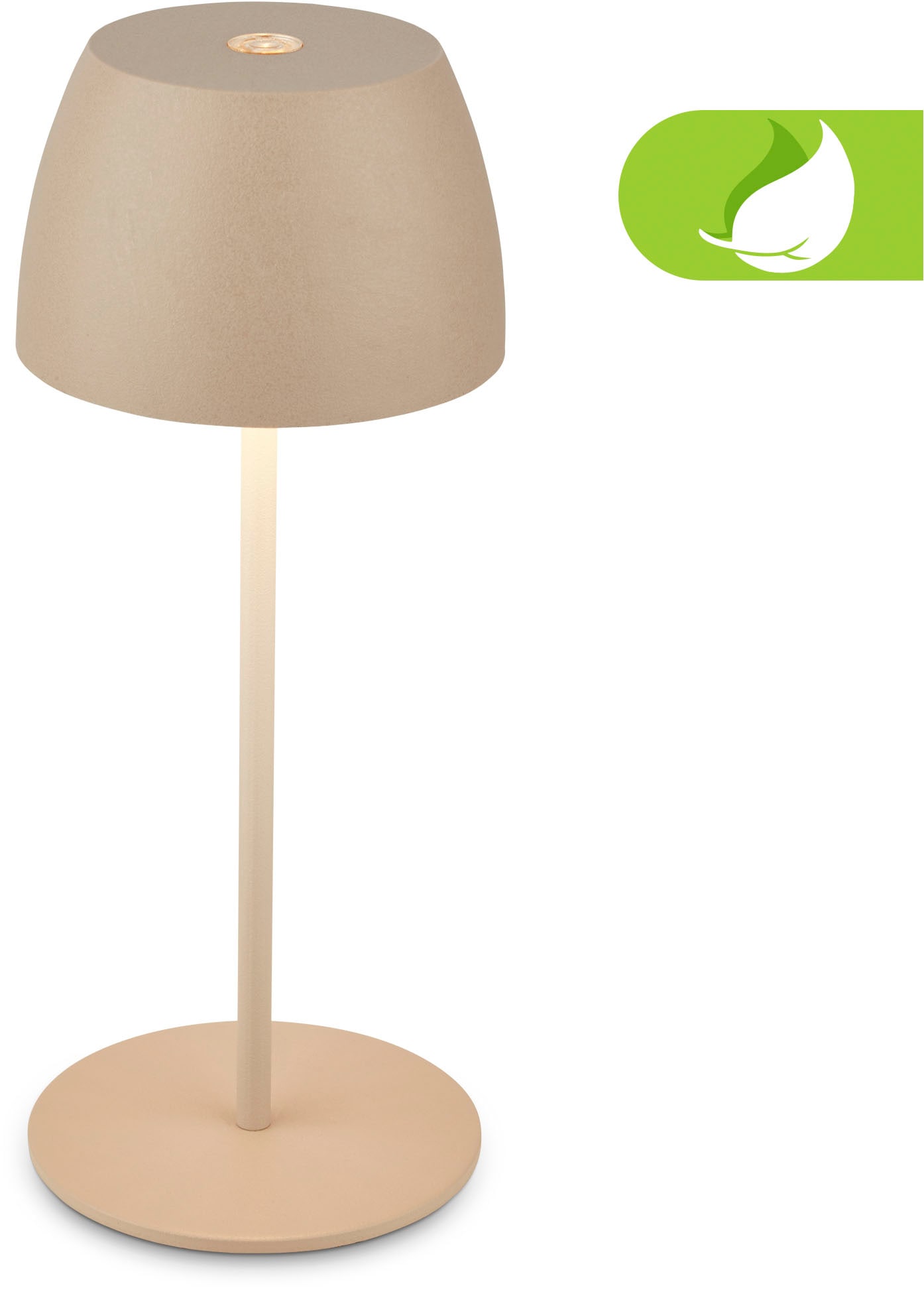Briloner Leuchten LED Außen-Tischleuchte »Serina Mini« LED-Modul Extra-Warmweiß Akku Tischlampe, kabellos, IP44, Wohnzimmer, Schlafzimmer, Outdoor