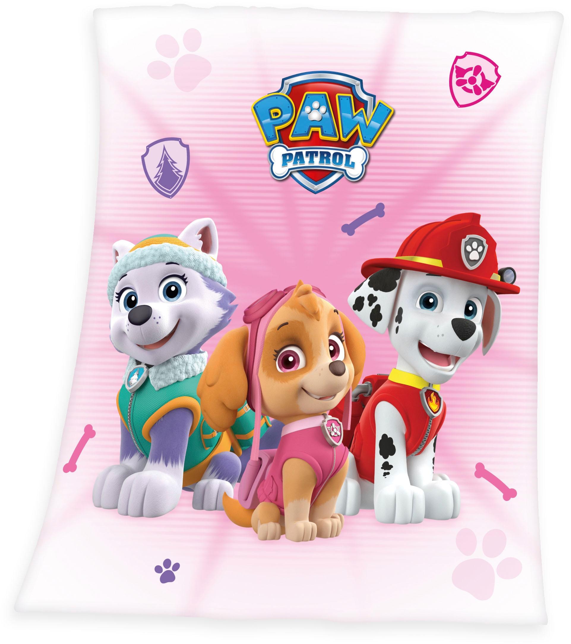 PAW PATROL Kinderdecke »Paw Patrol«, mit süßen Hunden, Kuscheldecke