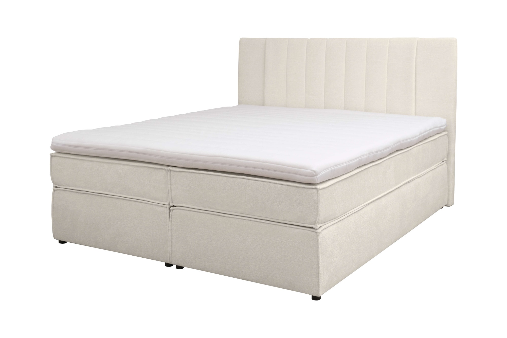 Home affaire Boxspringbett »Bellissimo, Doppelbett, Polsterbett, Federkernbett, Komforbett« inkl. 9cm Topper, 5-Zonen-Taschen-Federkernmatratze, Härtegrad 3