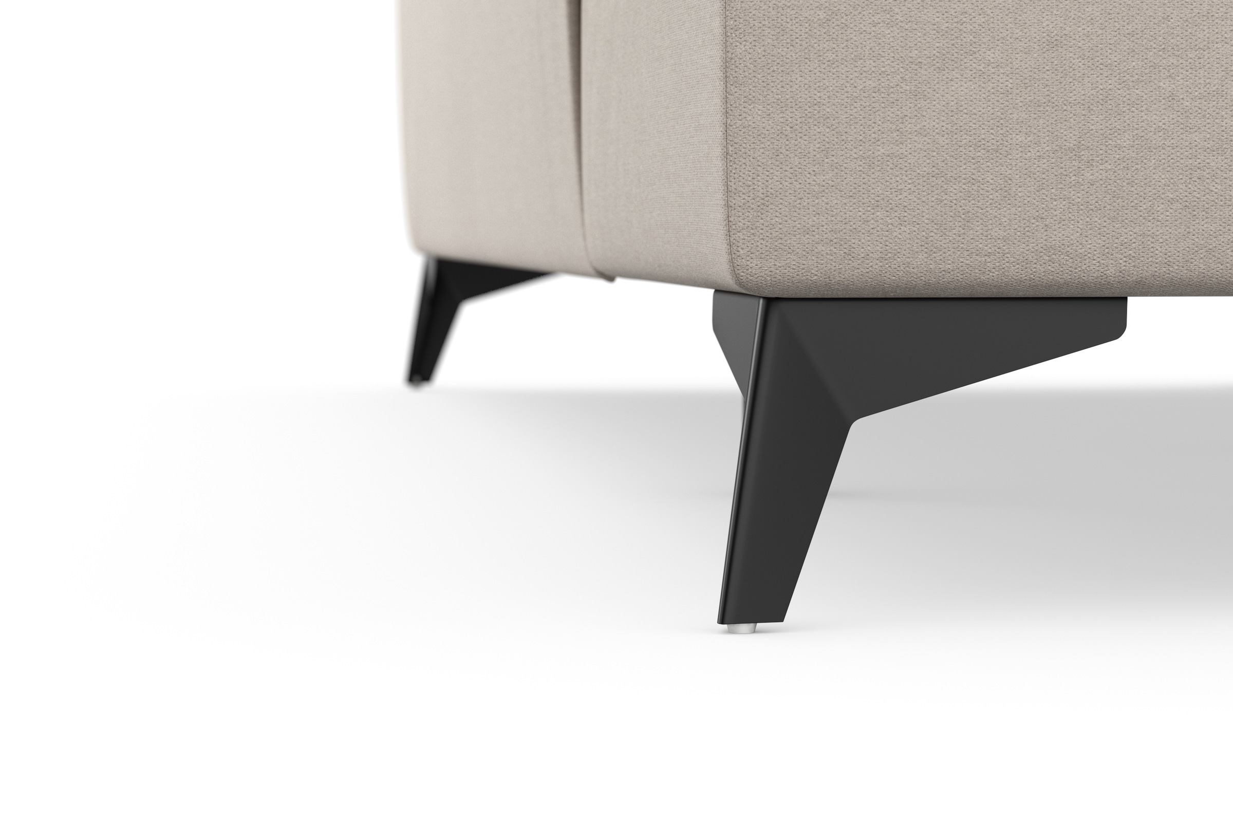 sit&more Wohnlandschaft »Sinatra U-Form«, optional mit Kopfteilverstellung und Armteilfunktion, Metallfüße