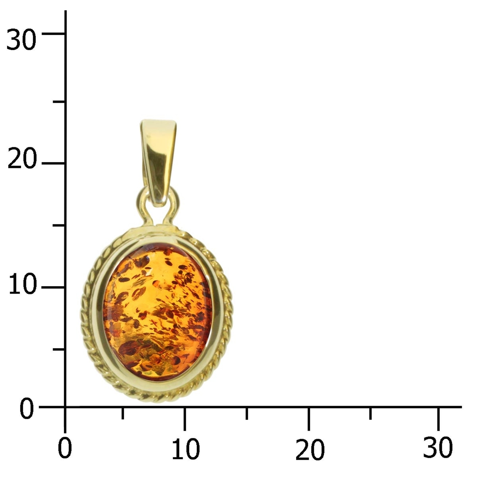 OSTSEE-SCHMUCK Kettenanhänger »- Jolin - Gold 333/000 - Bernstein«