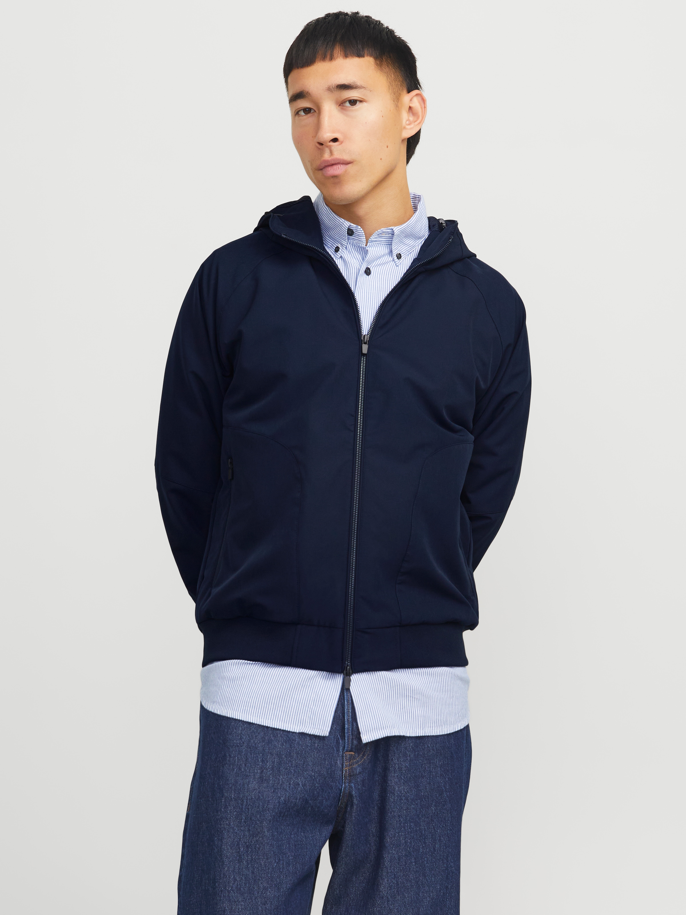 Jack & Jones Bomberjacke »JJEPERFECT BOMBER NOOS«, mit Kapuze, mit Kapuze