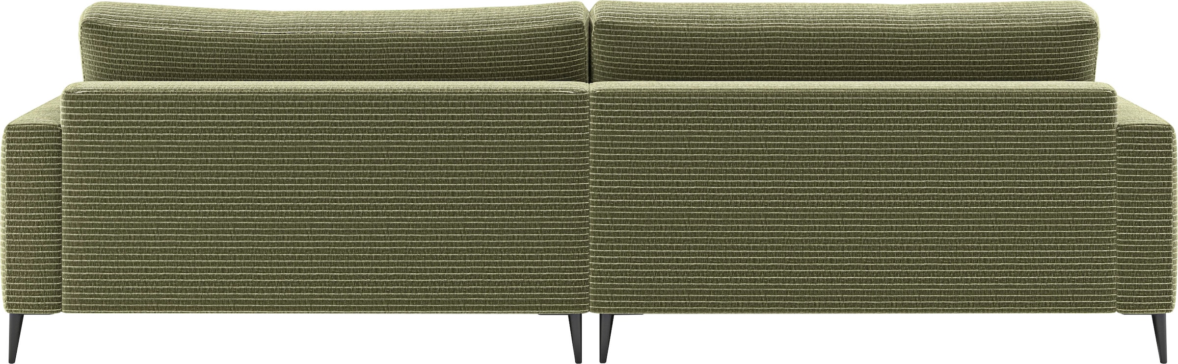 INOSIGN Ecksofa »Downtown, B/T/H: 272/190/84 cm L-Form«, weicher Sitzkomfort auch in Cord und Bouclé, incl. Zierkissen