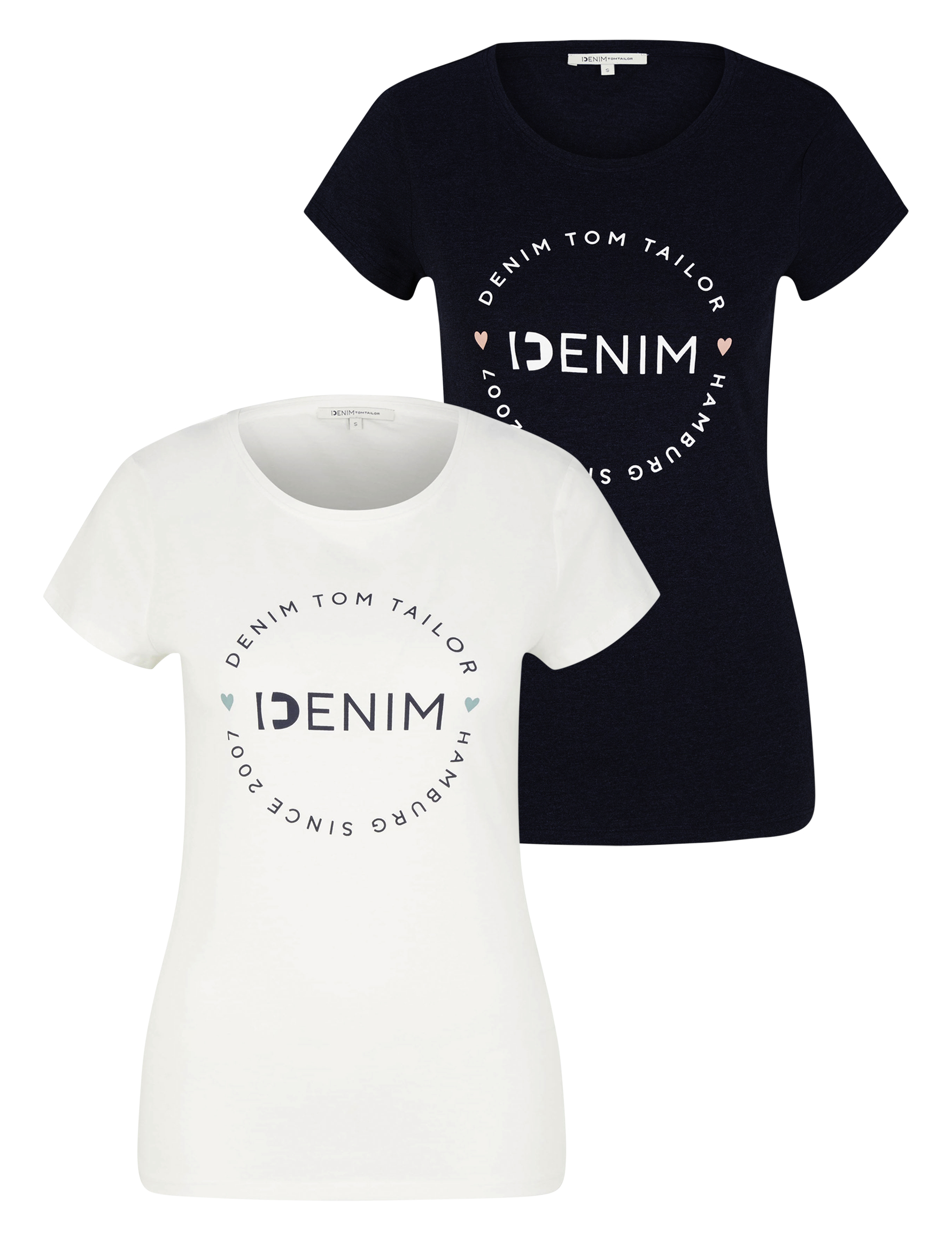 T-Shirt, (Packung, 2 tlg., 2-er Pack)