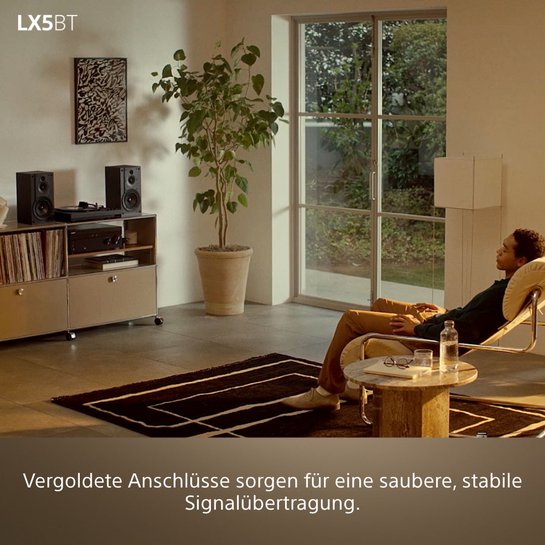 Sony Plattenspieler »PS-LX5BT + SRS-XB100« Vollautomatik, Riemenantrieb, Tonabnehmer, Hi Res Wi, Phono Vorv.