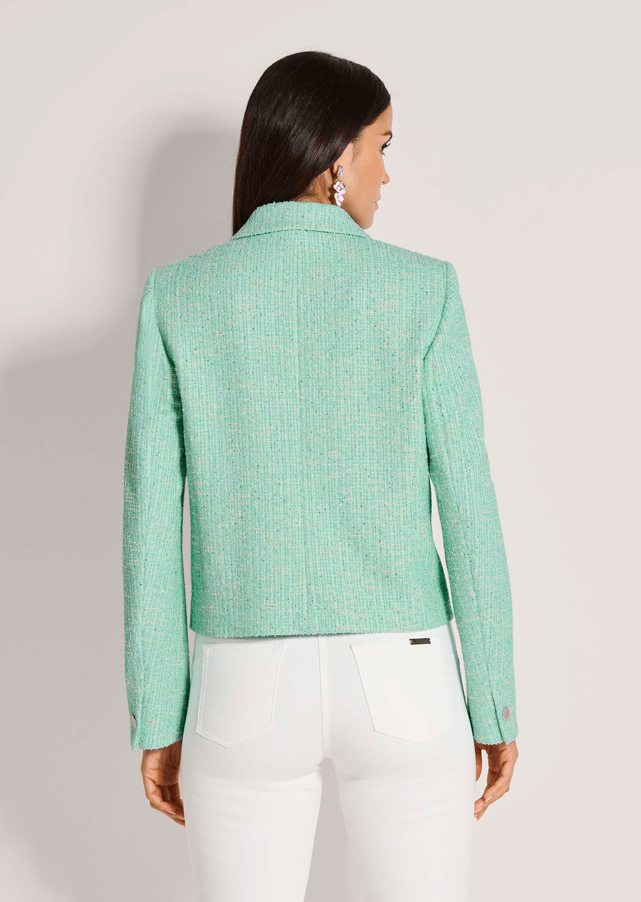 MADELEINE Jackenblazer »Blazer Tweed-Blazer mit Paillettenakzenten« Tweed-Optik