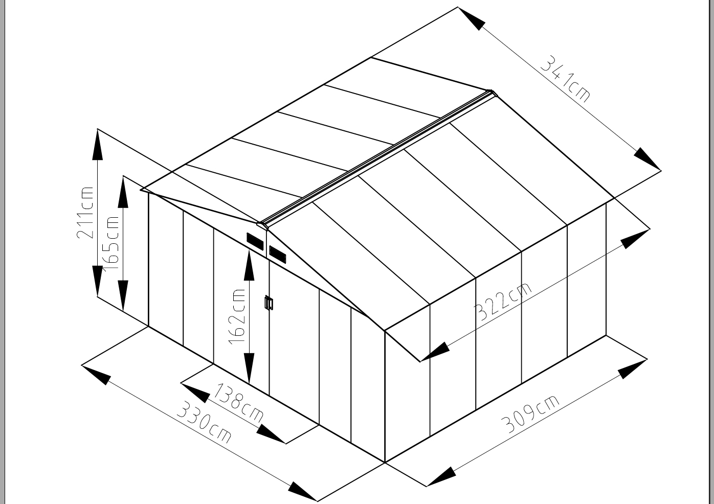 KONIFERA Gerätehaus »Metallgerätehaus«, wetterfest und langlebig, nahezu wartungsfrei