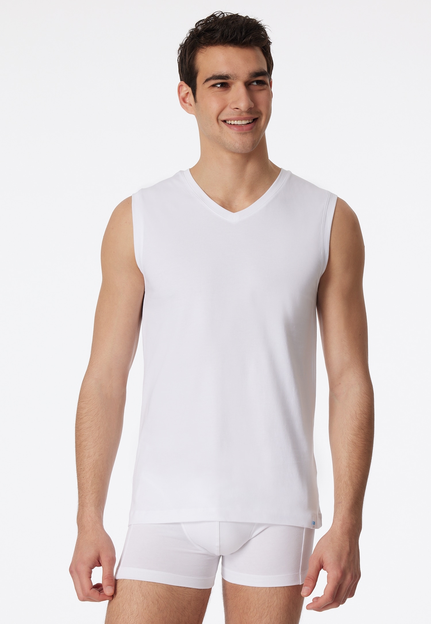 Schiesser Tanktop »Long Life Cotton« mit V-Ausschnitt, Cotton-Mix