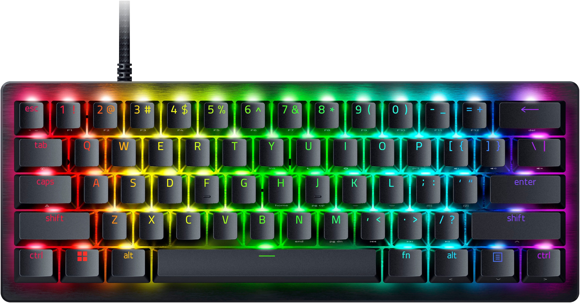 RAZER Gaming-Tastatur »Huntsman V3 Pro Mini DE Layout«, (Funktionstasten-Makrotasten-Profil-Speicher-USB-Anschluss)