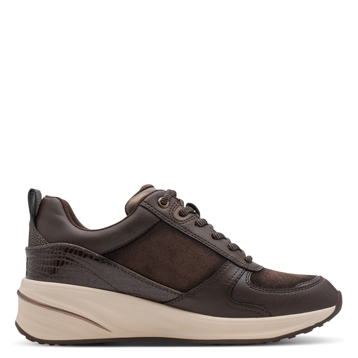 Tamaris Keilsneaker  Freizeitschuh, Schnürer in veganer Verarbeitung, schmale Form