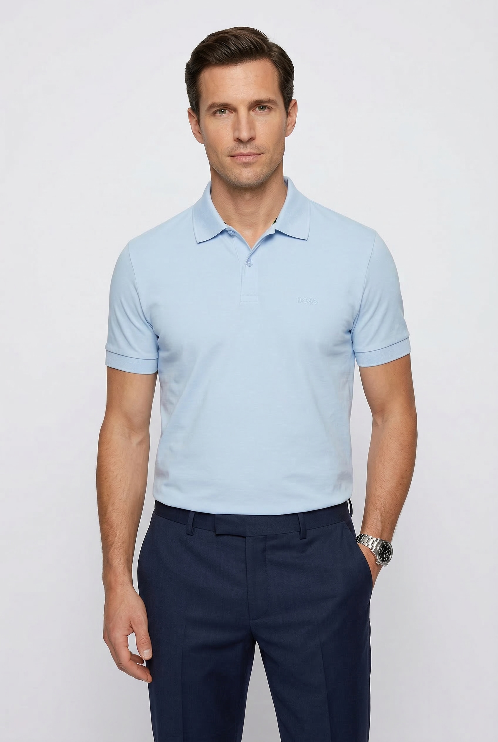 BOSS GREEN Poloshirt »Pio 2 Jersey Regular Fit« Cotton Jersey Polo, pflegeleicht 100% Baumwolle