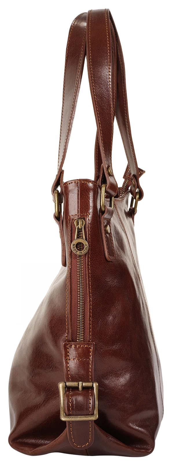 Piké Shopper echt Leder, Made in Italy