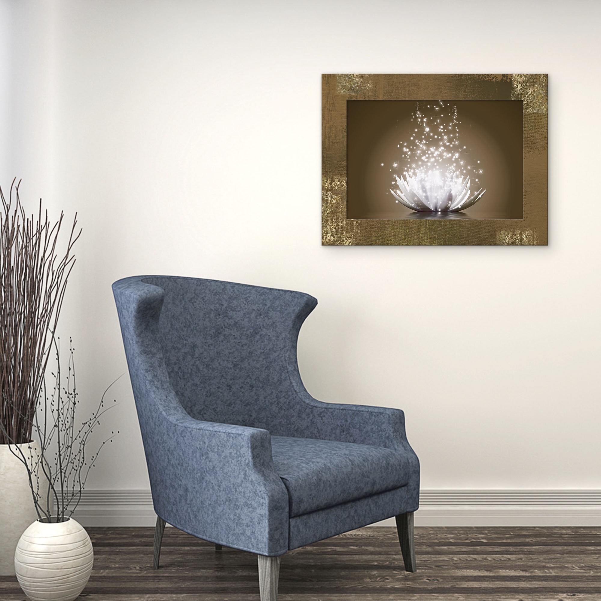 Artland Wandbild »Magie der Lotus-Blume«, Blumen, (1 St.), 3D Optik gebogen