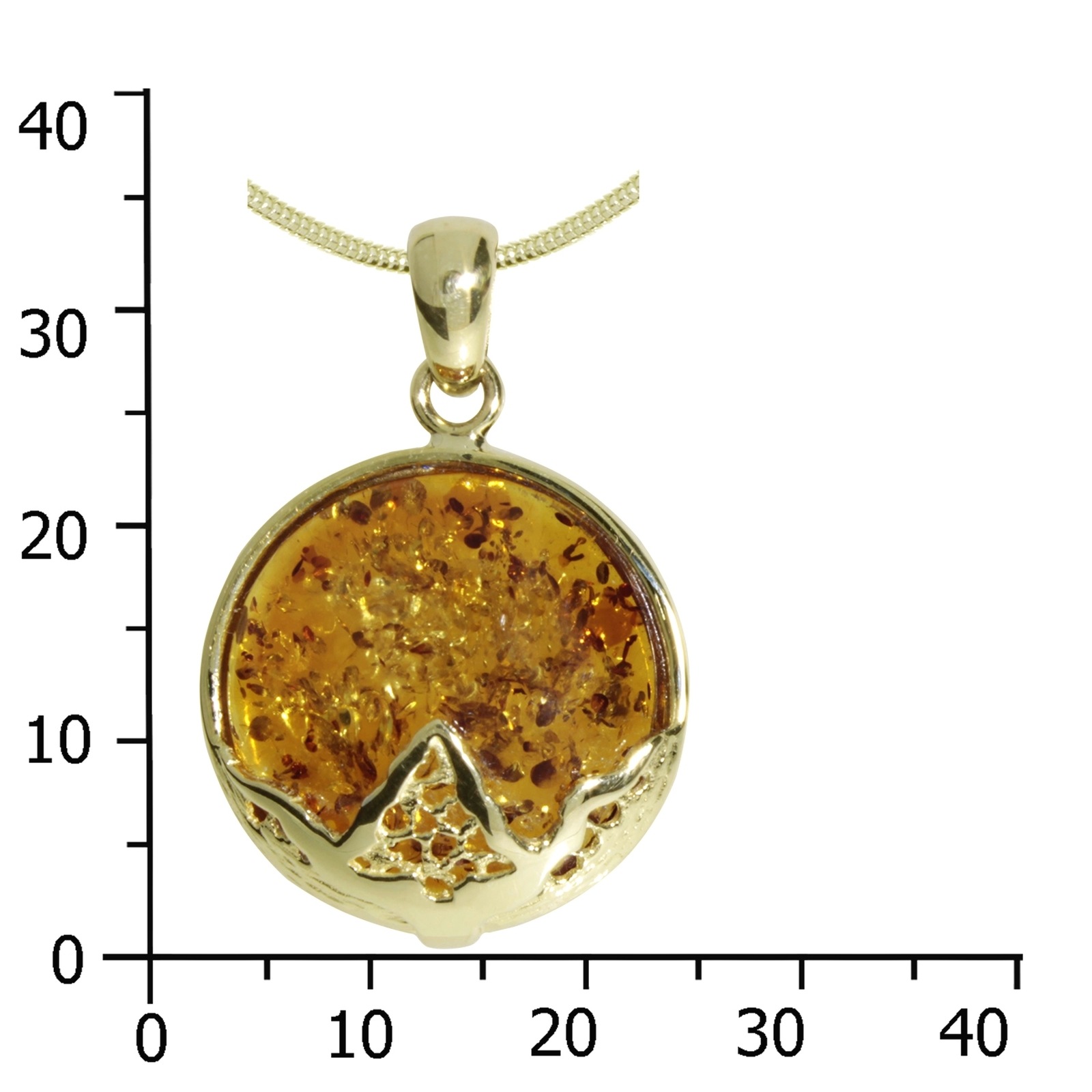 OSTSEE-SCHMUCK Kette und Anhänger Set »- Verna - Gold 333/000 - Bernstein«